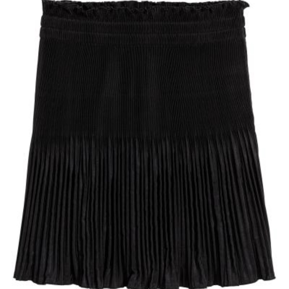 H&M Black Pleated Skirt
